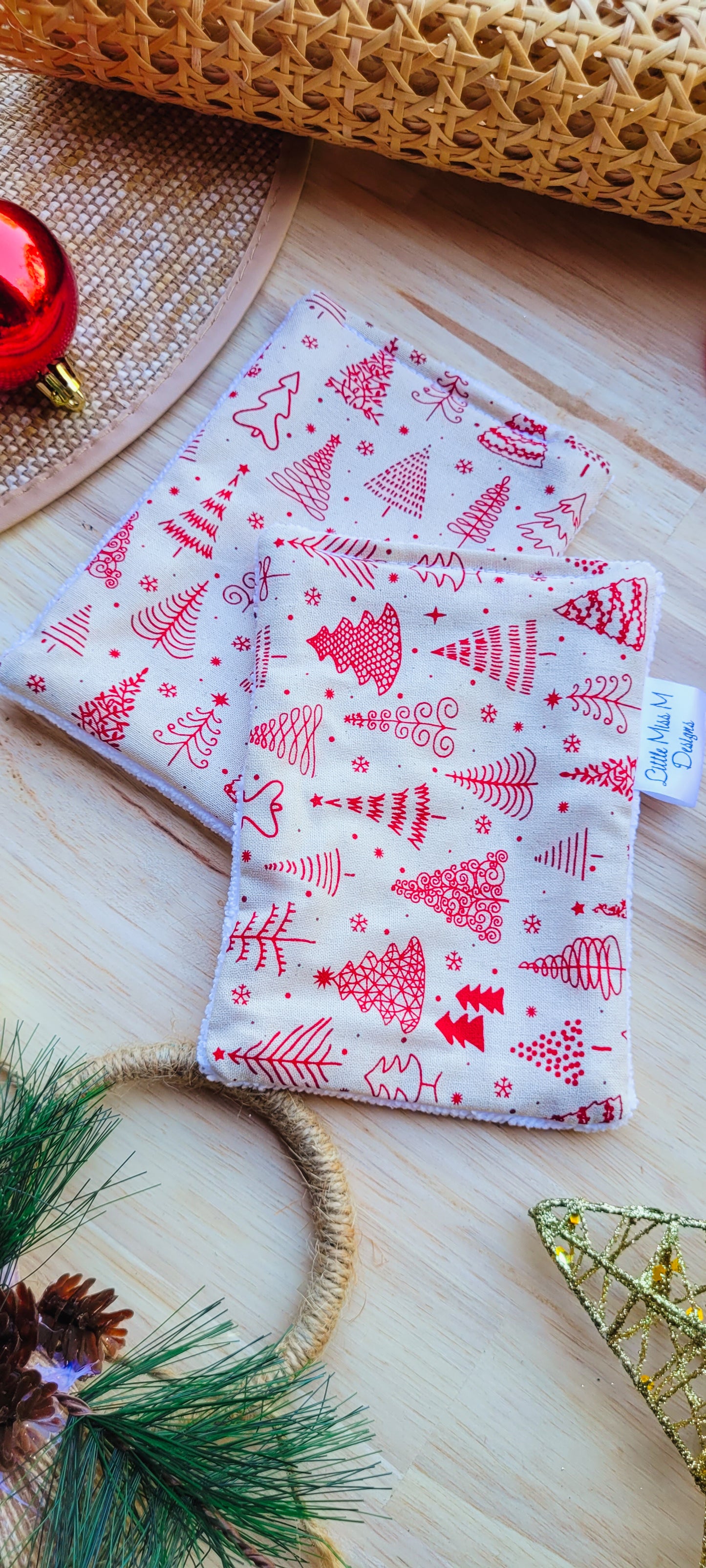 Trees Christmas Makeup Wipes