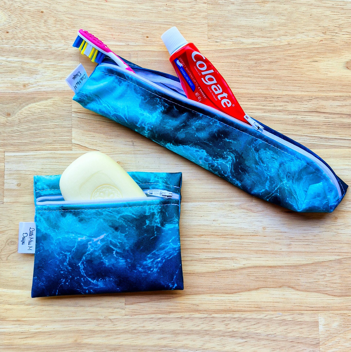 Ocean Travel Soap & Toothbrush Pouch NEW