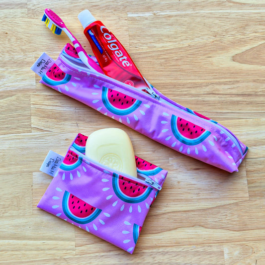 Watermelon Travel Soap & Toothbrush Pouch NEW