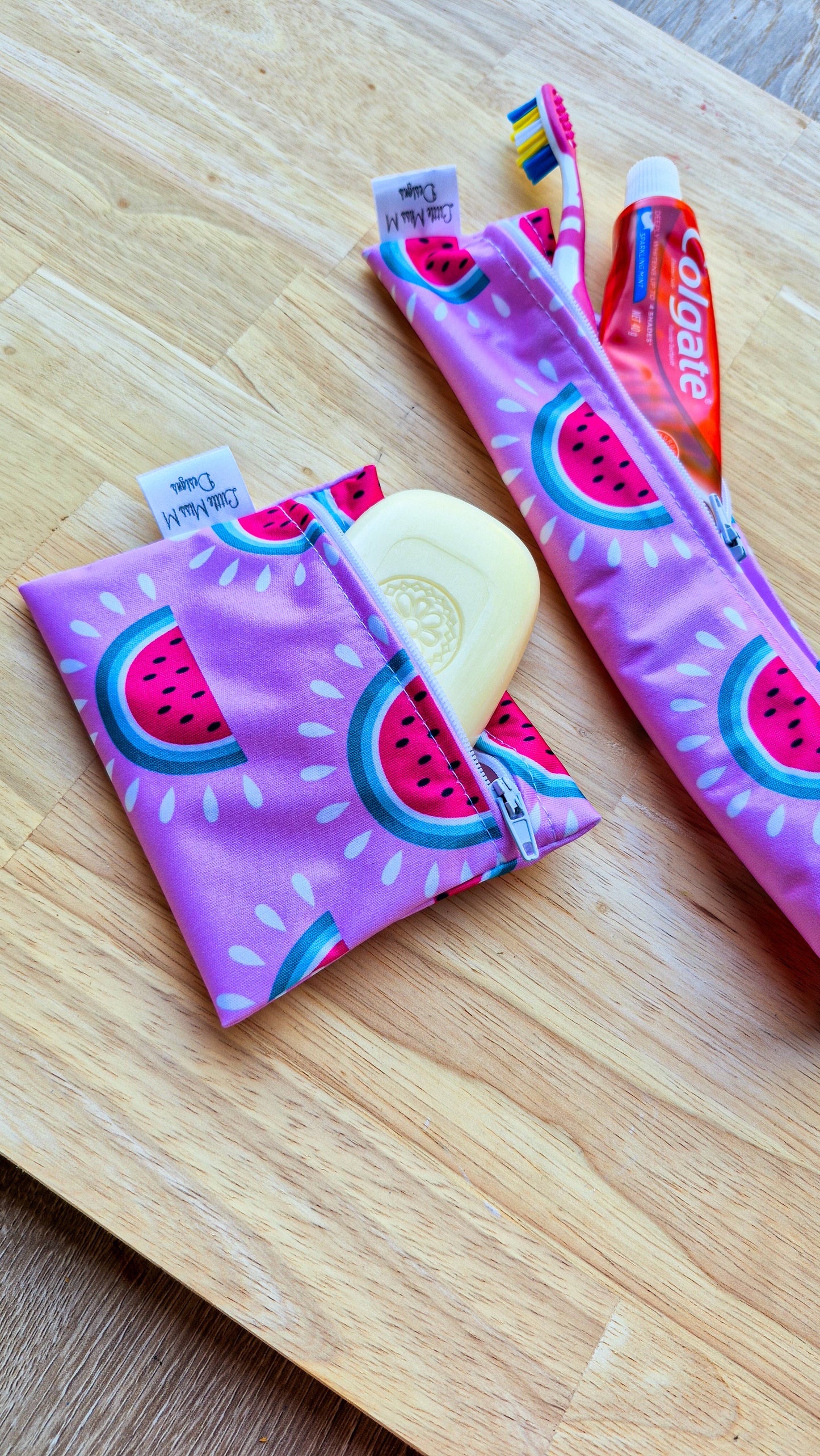 Watermelon Travel Soap & Toothbrush Pouch NEW