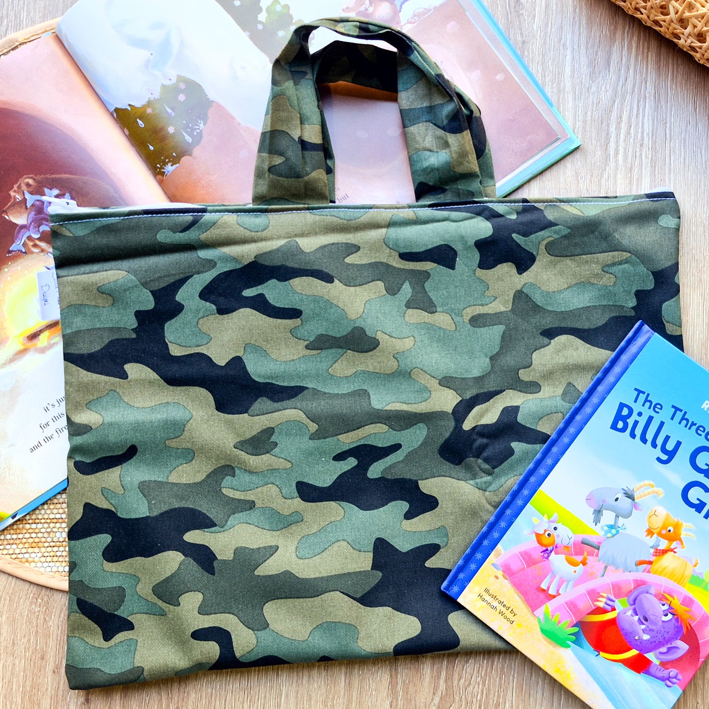 Camo Library Bag